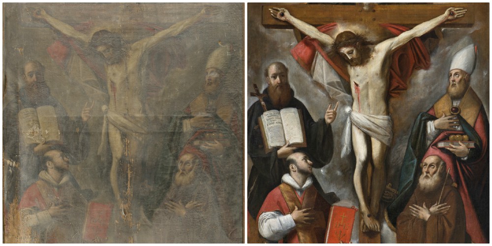 Progetto "Quadri sacri". Presentazione del restauro del dipinto di Giacomo Cavedone "Trinità e santi"